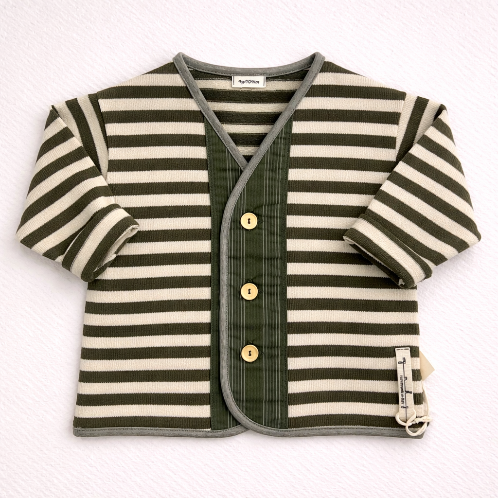 Cardigan bambino a righe