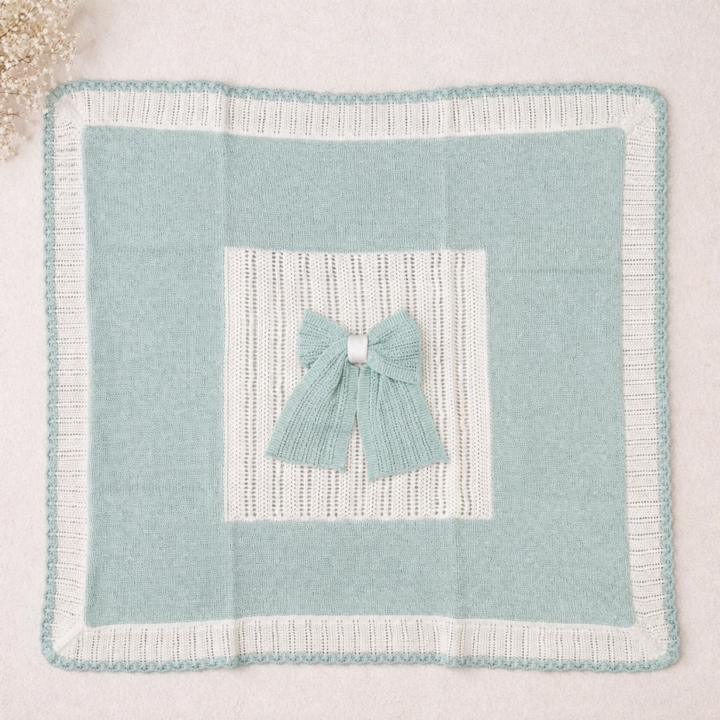 🤍 Set Nascita Bianco & Verde Acqua