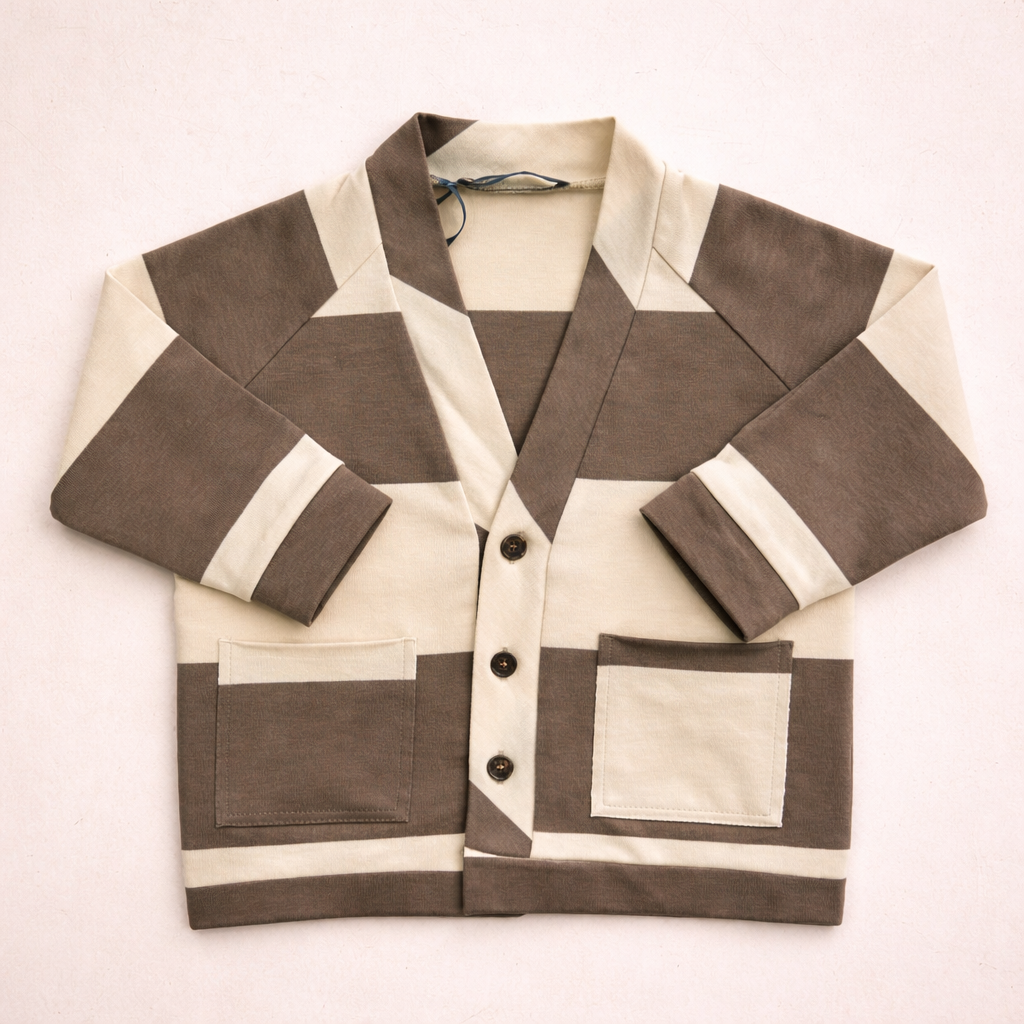 Cardigan bambino a righe