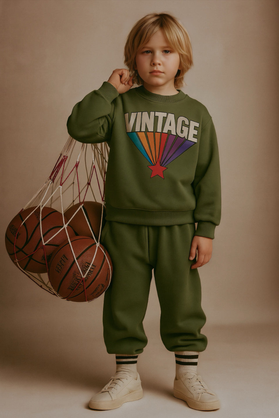 Completo Felpa & Pantalone “Vintage” – Collezione Mini Mixtape