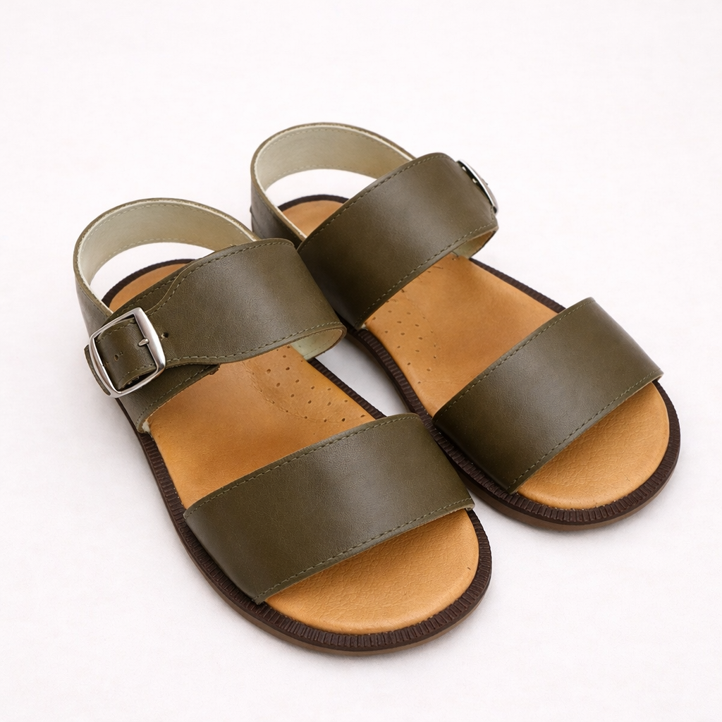 Sandalo bambino con doppia fascia e cinturino