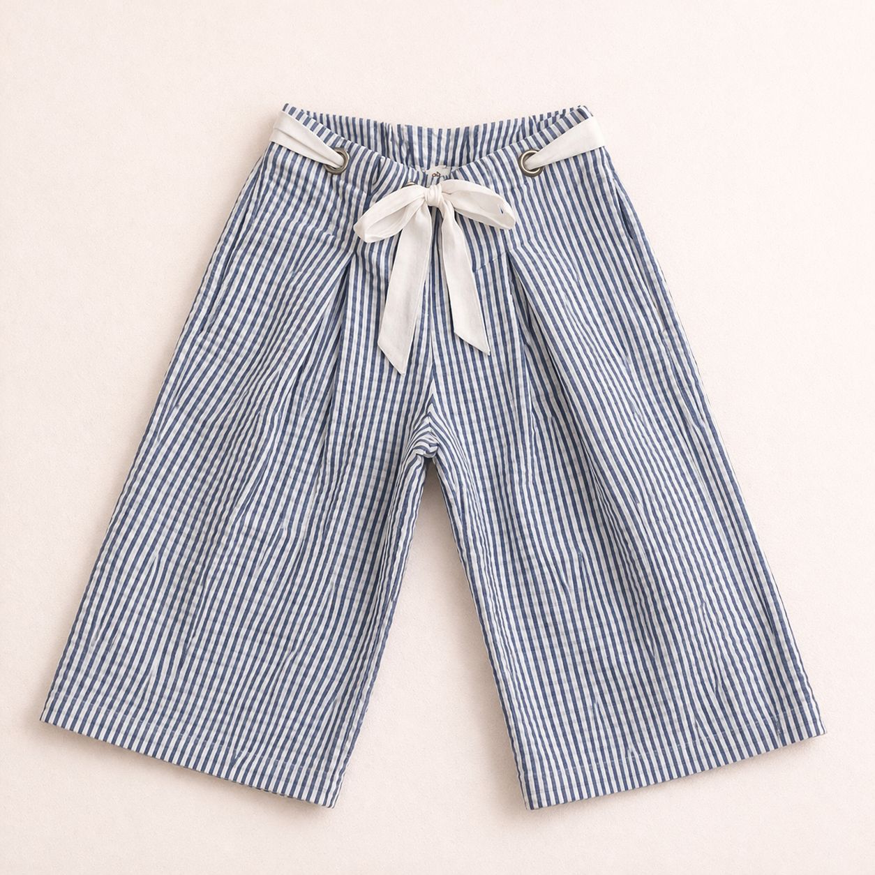 Pantalone Riga Azzurra con Fiocco