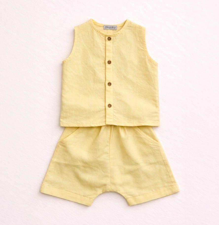 Completo giallo pastello