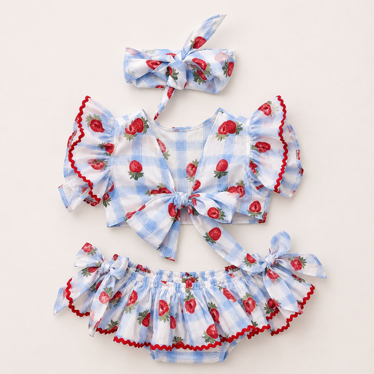 Completo Baby “Fragolina Celeste”