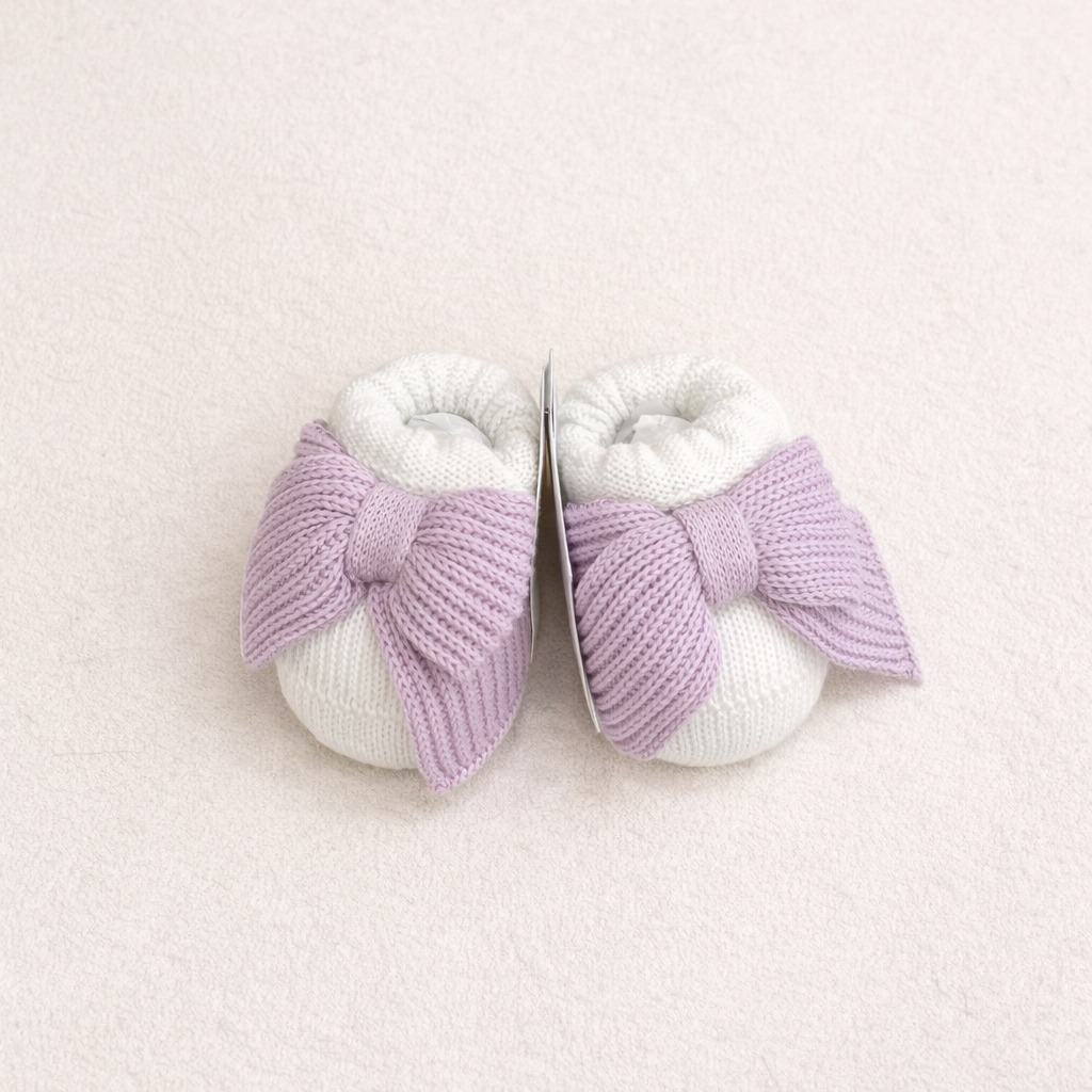 🤍 Set Nascita Bianco & Lilla