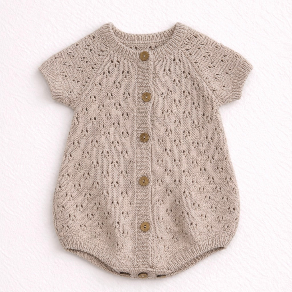Pagliaccetto in maglia traforata