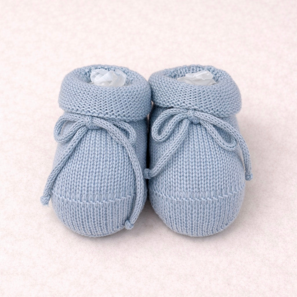 💙 Set Nascita Azzurro Polvere con Maxi Fiocco