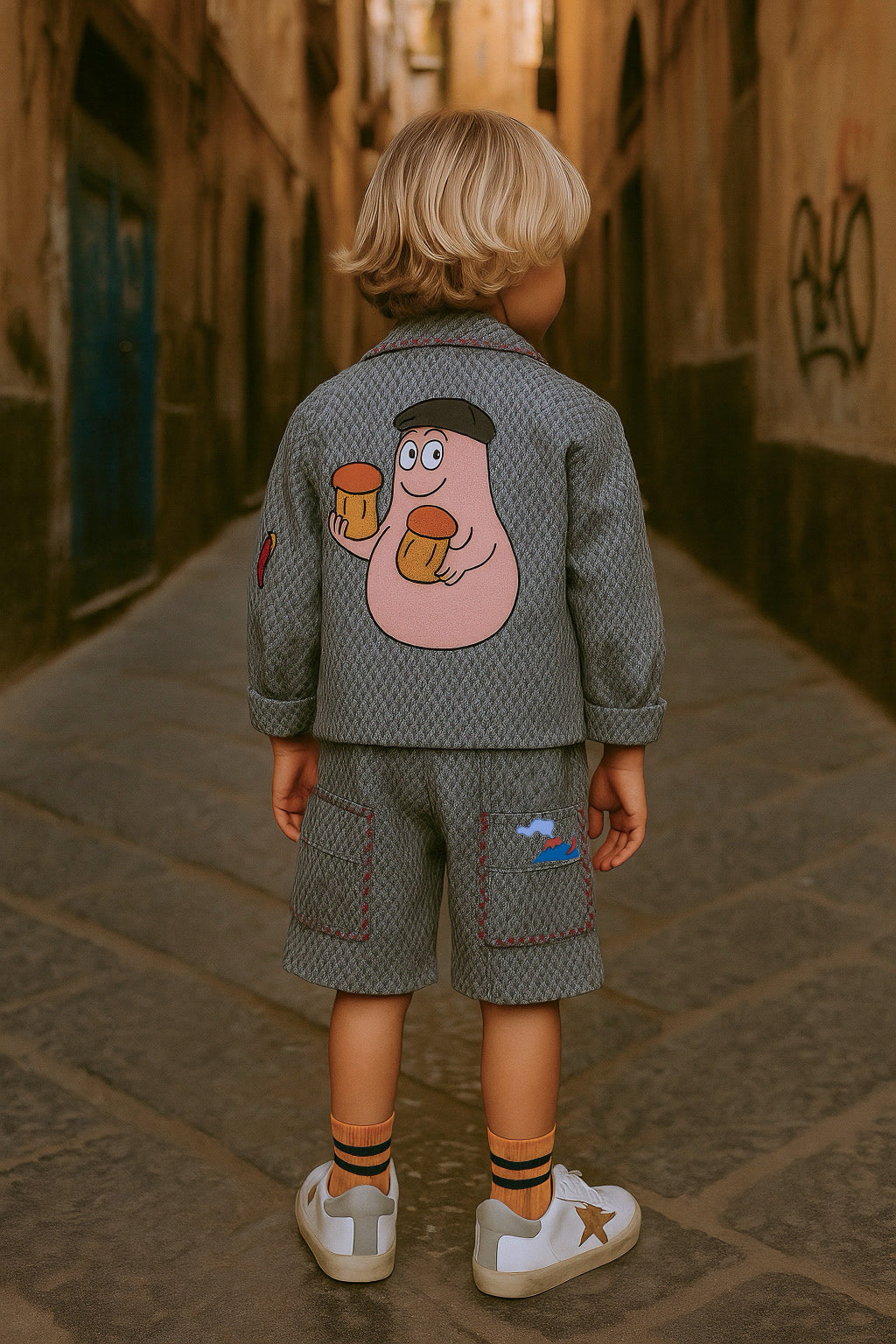 Completo “Cartùn Partenopeo” – Giacca e Shorts