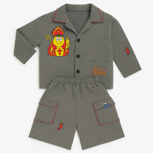 Completo “Cartùn Partenopeo” – Giacca e Shorts