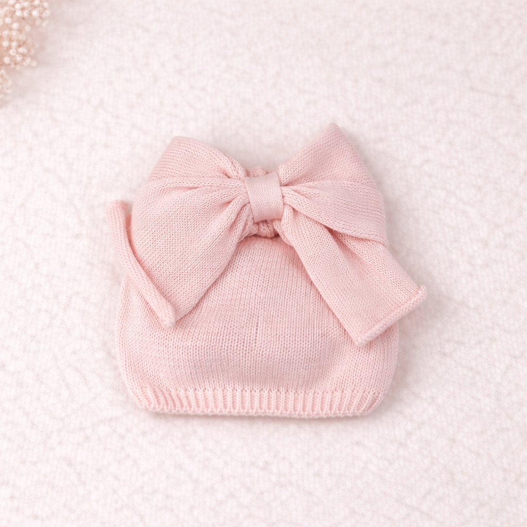 🌸 Set Nascita Rosa Cipria con Pizzo e Cuore