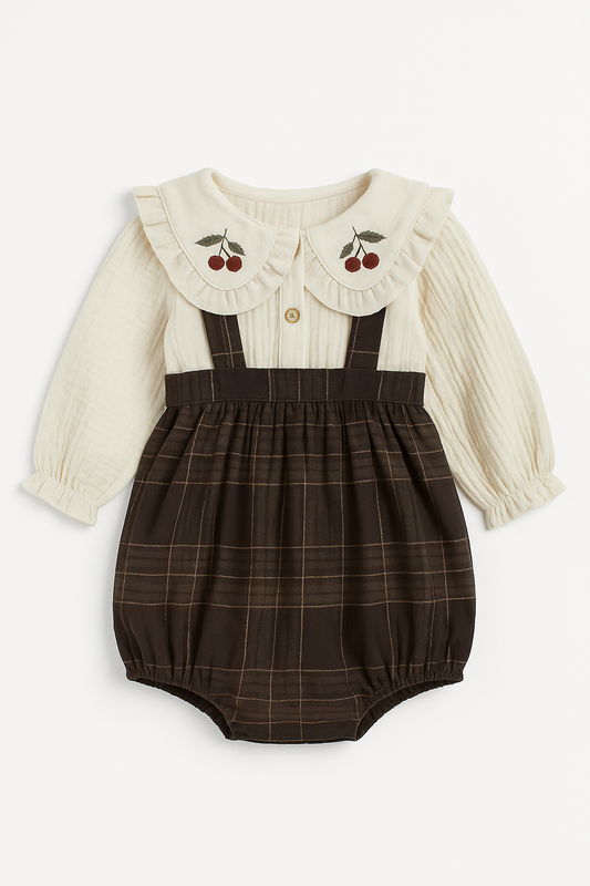 Completo “Coccole di Bosco” con ricamo artigianale