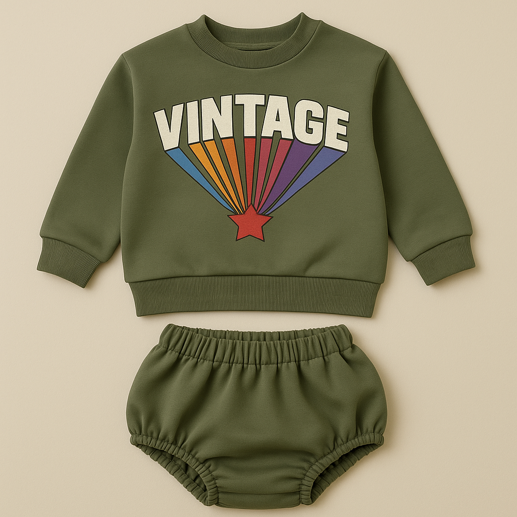 Completo Felpa & Bloomers “Vintage” – Collezione Mini Mixtape