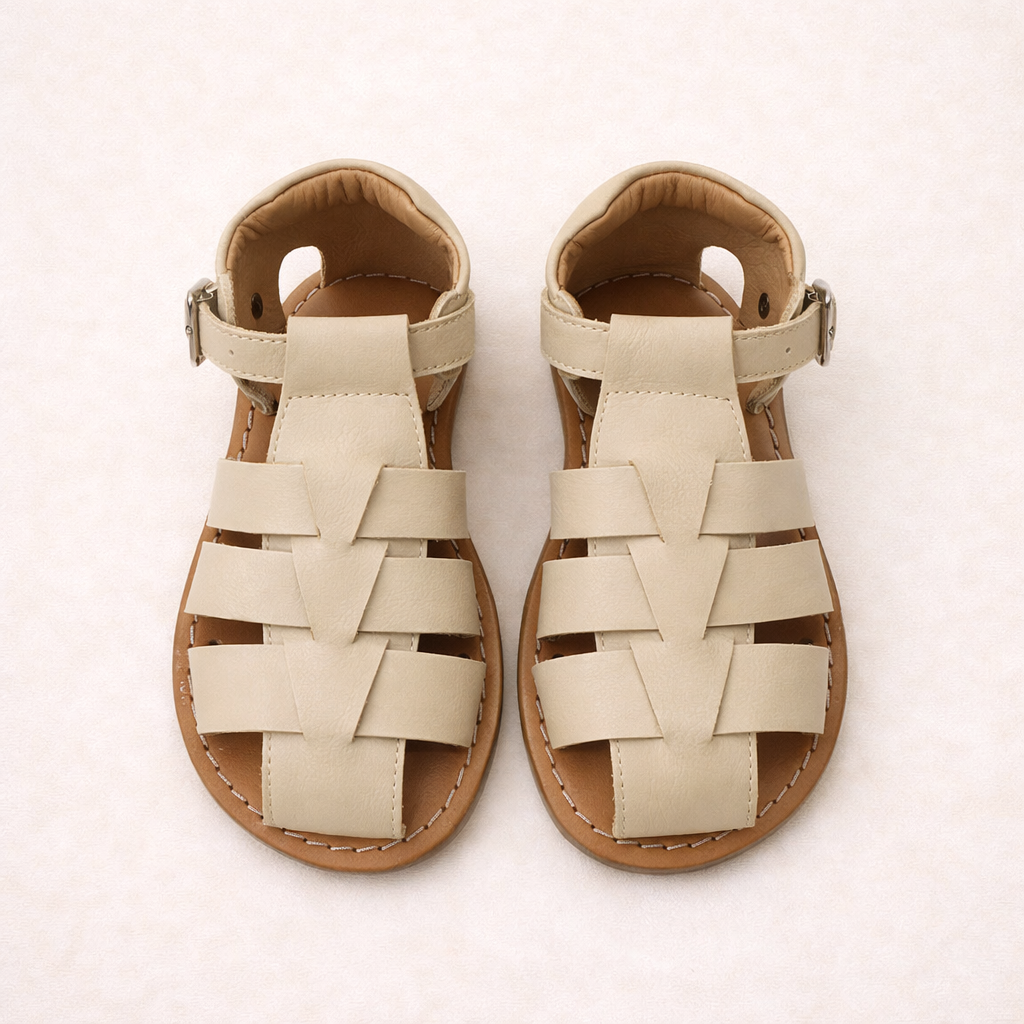 Sandalo bambino in pelle – modello gladiatore