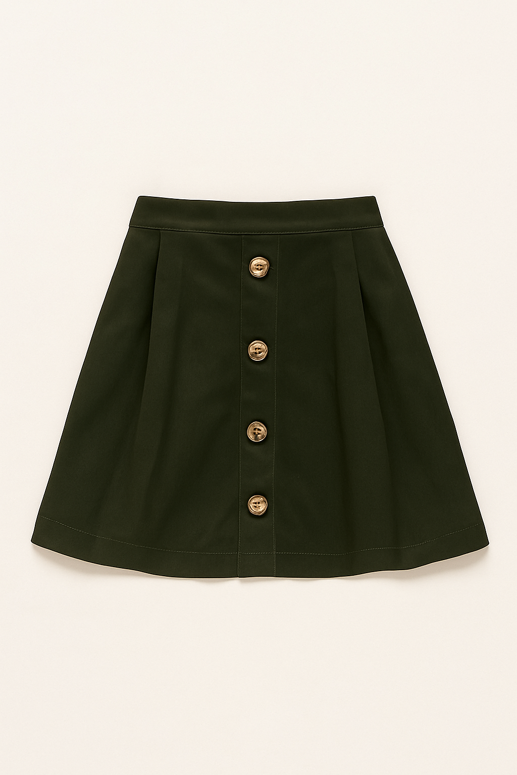 ✨ Gonna in cotone verde oliva