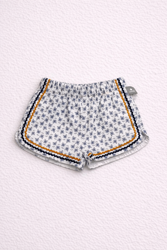 Pantaloncino bambina fantasia floreale
