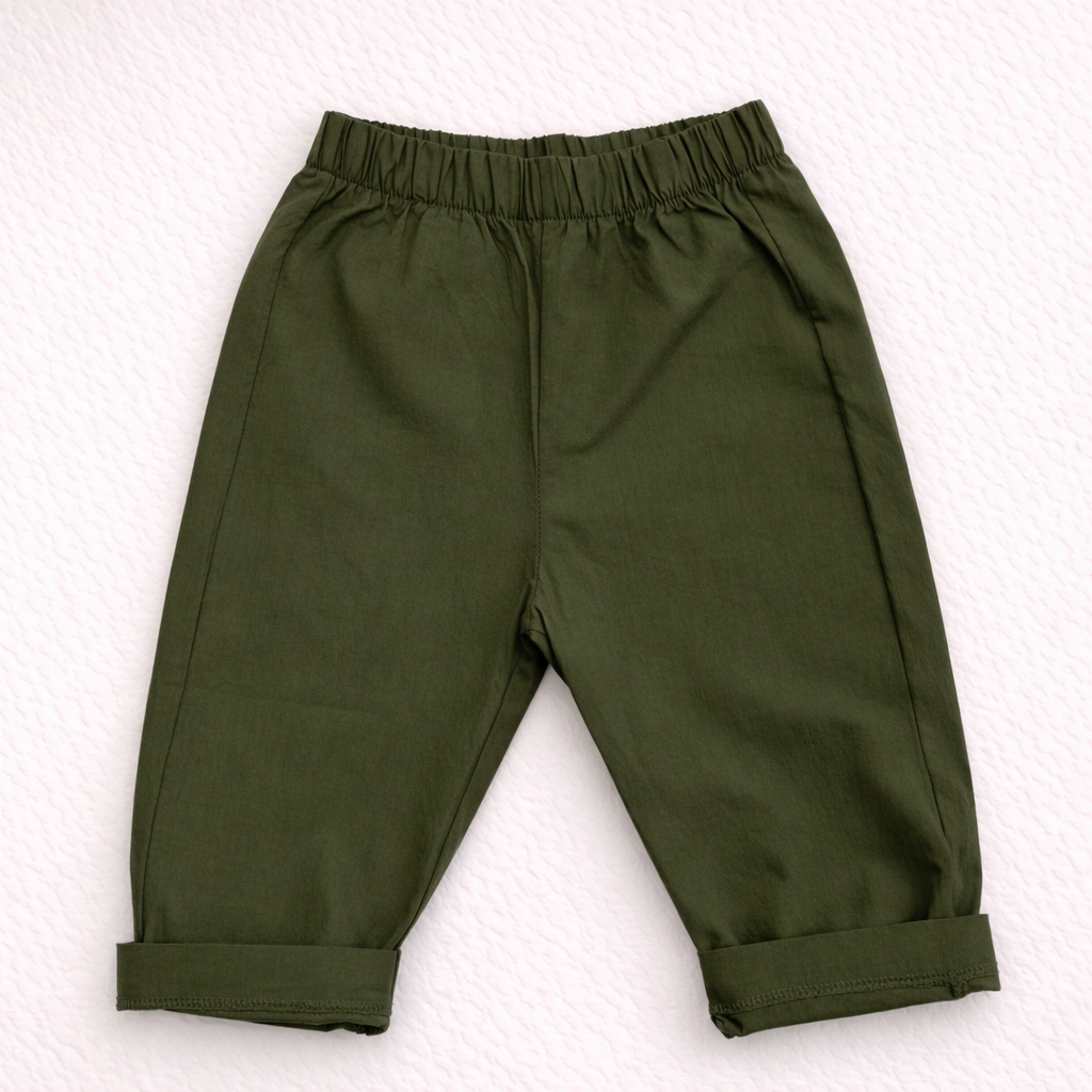 Pantalone bambino verde oliva