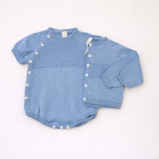 Pagliaccetto e Cardigan neonato